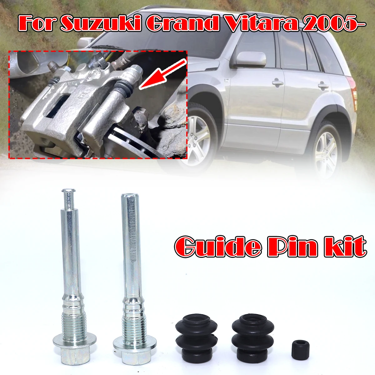 

5/10pcs Rear Brake Caliper Cylinder Slider Guide Pin For Suzuki Grand Vitara Left Right Disc Housing Bolt Spare Parts 113-1446X