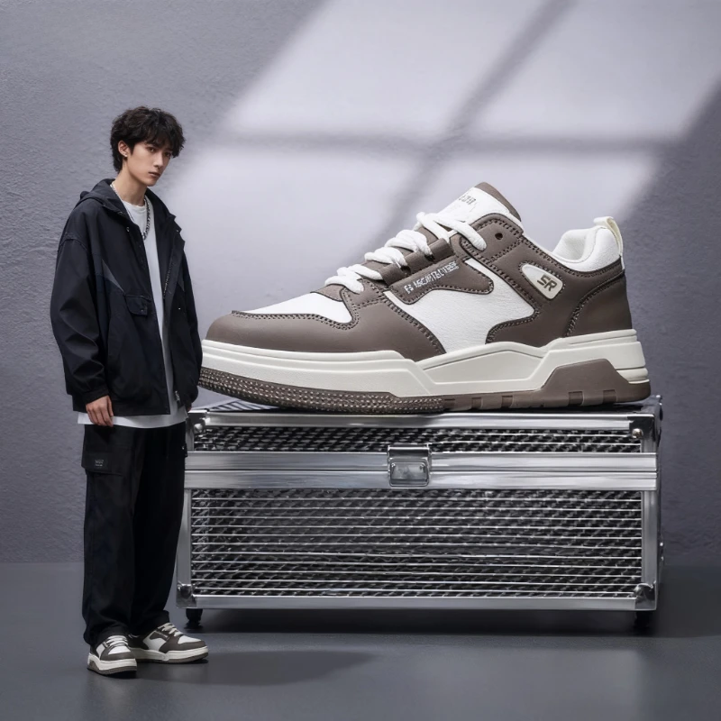 

Fashionable Casual Men's Shoes New Style Trendy All-Match Loafers Adult Rubber Bottom Summer Season Lace-Up Men's Footwear