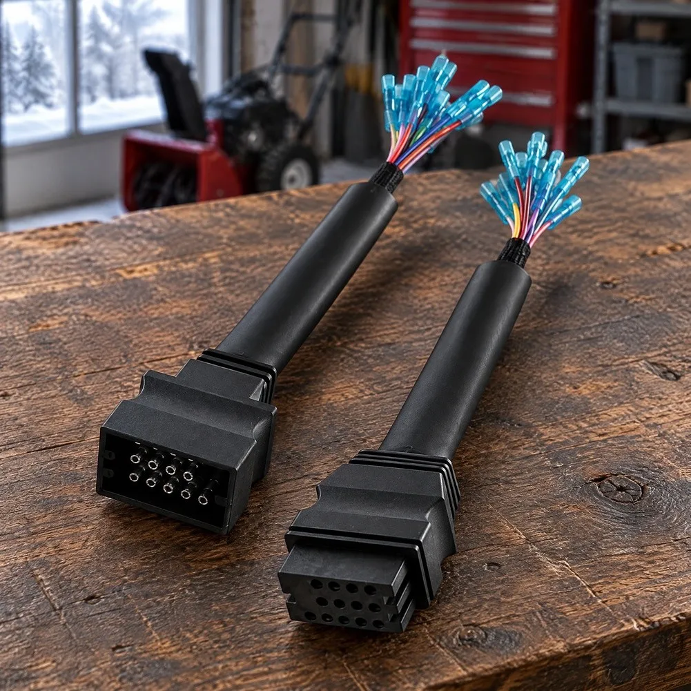 13 Pin Snow Plow Wiring Harness Repair Kit Connector MSC04753 MSC04754 For RT3 Straight For V Type Blade Truck Interior Switches