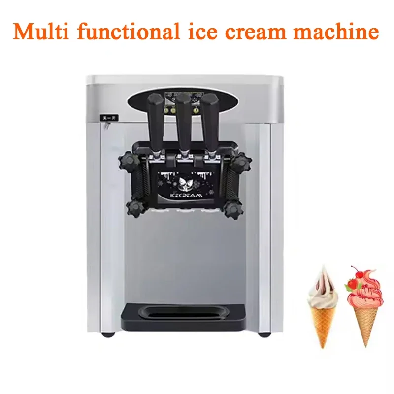 

3 Flavors Soft Mixed Ice Cream Machine Factory Direct Sale Automatic Stainless Steel Import Compressor