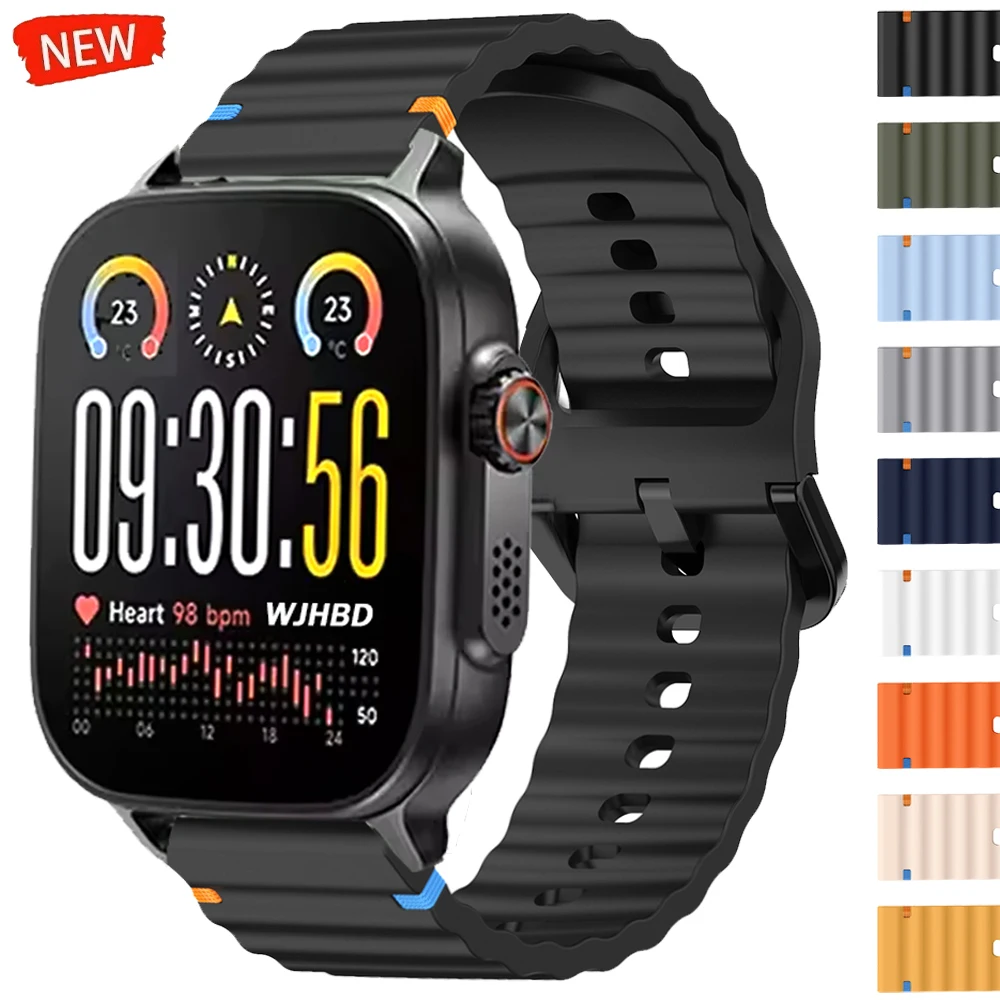 Bracelet en Silicone de 22mm pour Realme Watch 5 S2 3 2 S Pro, pour OnePlus Watch 3 2R/OPPO Watch X3 X2 4 Pro