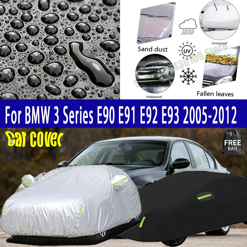 

For BMW 3 Series E90 E91 E92 E93 car cover Winter Summer Snowproof Dustproof Shield, Waterproof Sunproof Auto Protection