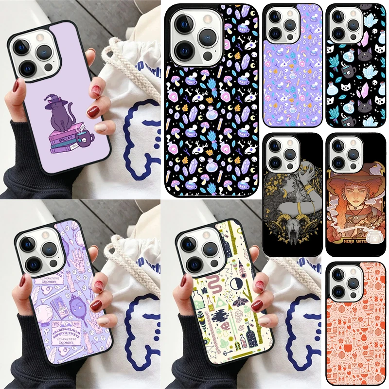 Witchy Collection Magic Cover For iPhone 16 13 14 15 Pro Max 12 Mini 11 15 Pro Max 6 7 8 Plus Max SE 2020 Phone Case