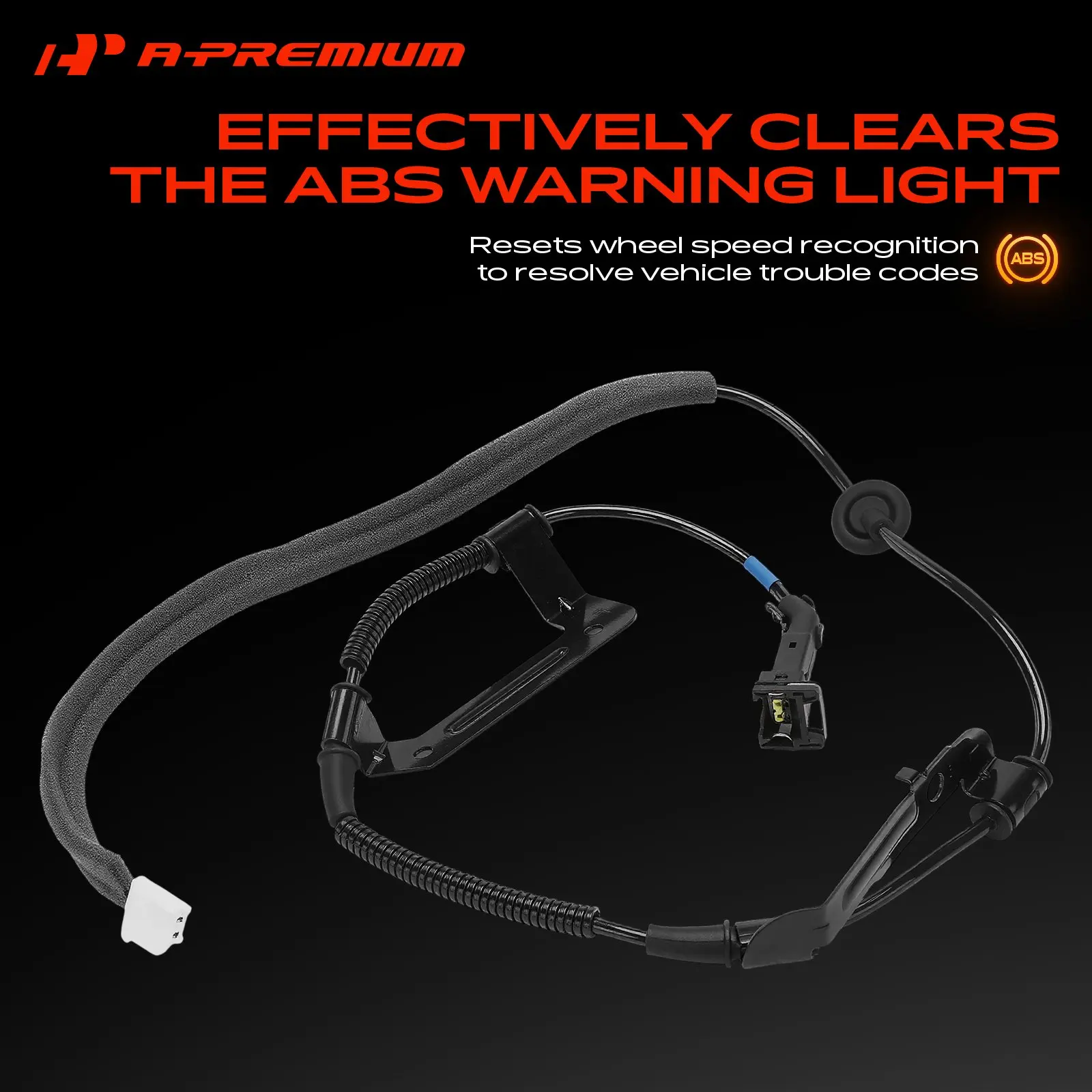 A-Premium Rear Driver Side ABS Wheel Speed Sensor for Hyundai Santa Fe 2006-2012 3