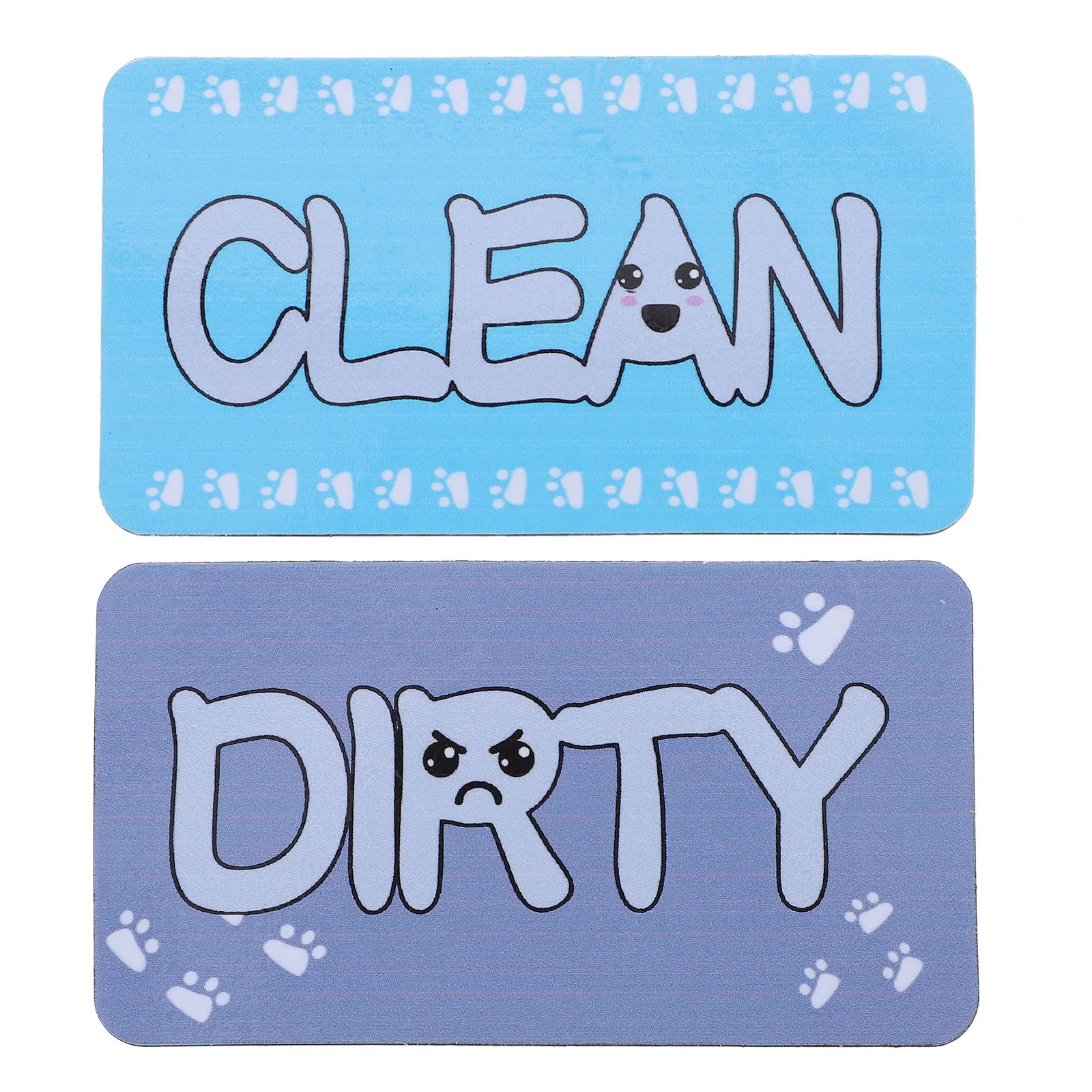 غسالة الصحون المغناطيسي نظيفة القذرة علامة على الوجهين مؤشر المغناطيس غسالة الصحون الملحقات غسالة تنظيف التسمية #6