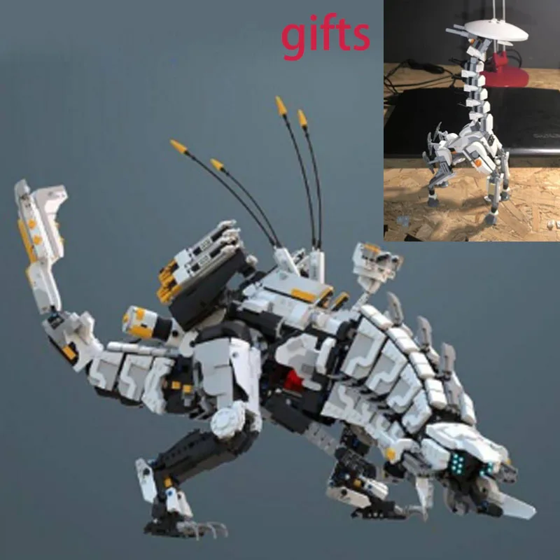 

Popular Game Horizon Zero Dawned Thunder Jaw Blocks Mechanical Monster Action Dragon Dinosaur Send The Little Monster Away Gifts