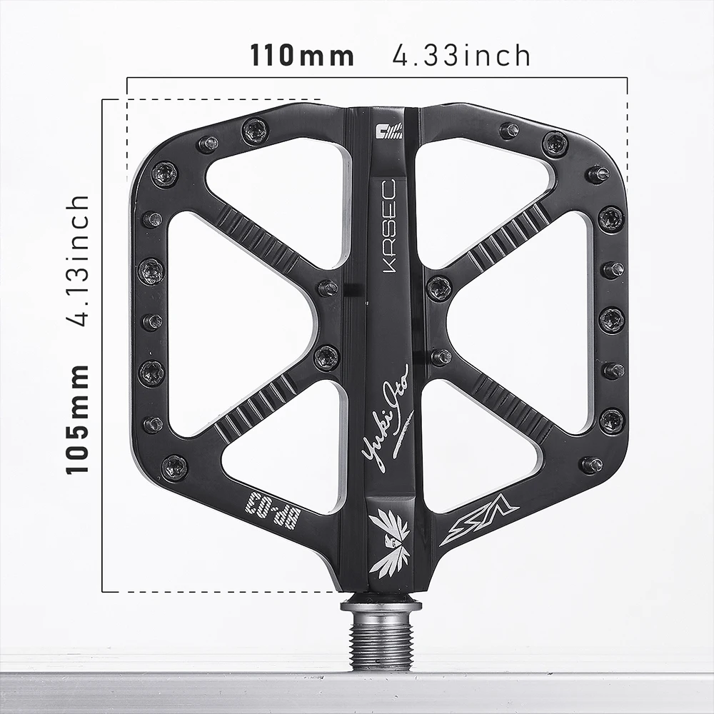 KRSEC CNC 3-Lager Fahrradpedale Ultraleichte BMX MTB Rennradpedale Rutschfeste Aluminiumlegierung Mountainbike-Teile – Detail 2