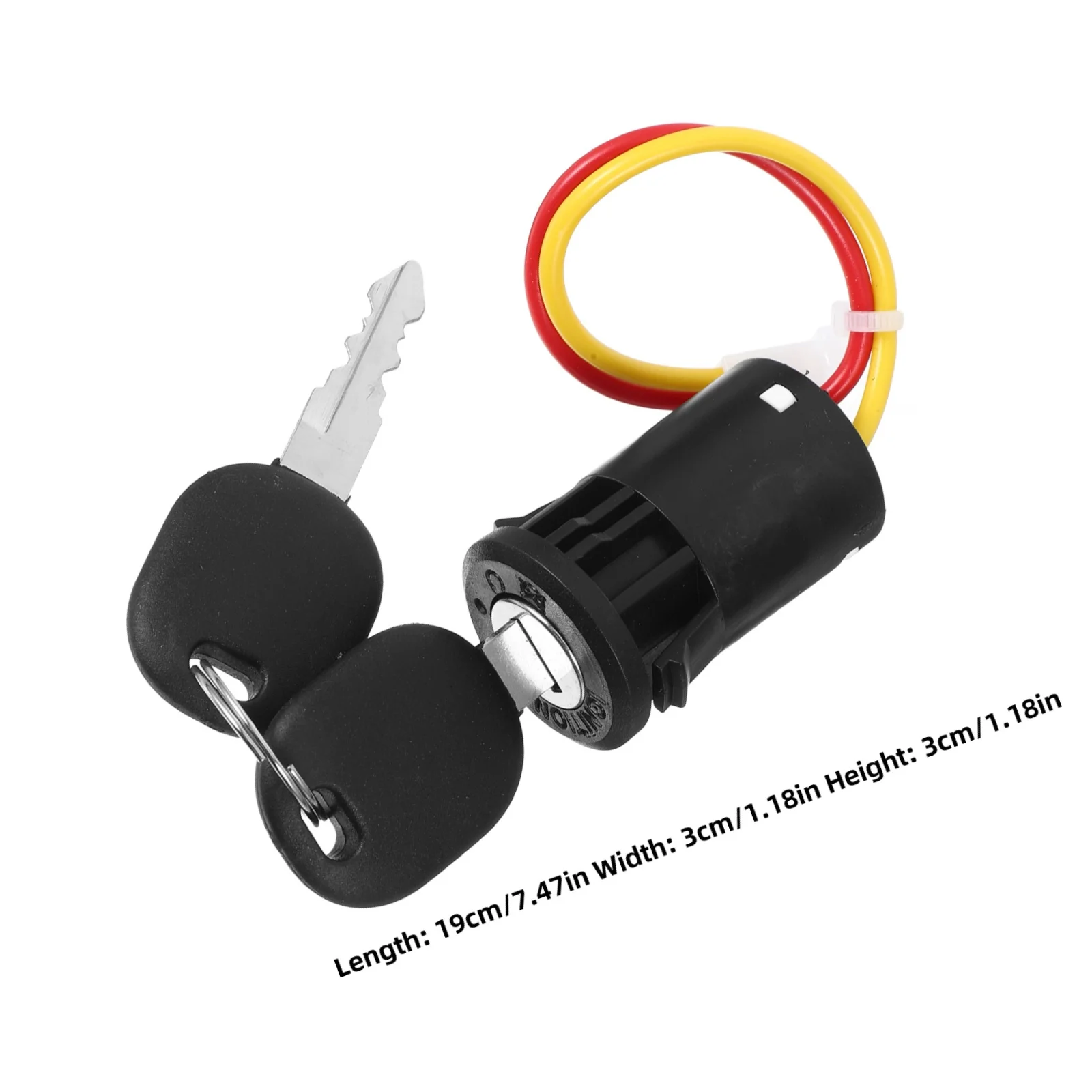 سكوتر كهربائي مفتاح التبديل قفل دائم البلاستيك الإشعال بدء التبديل للأطفال المركبات الكهربائية سلامة التحكم في الطاقة #4