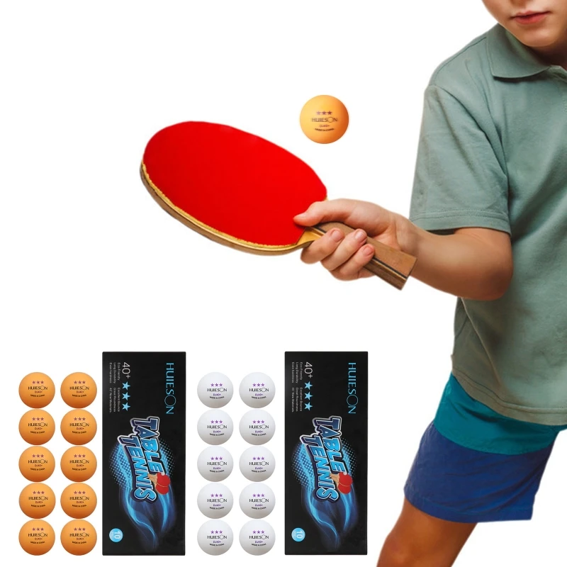 10 Pack for PING Pong Balls 3 Stars DJ 40+ ABS New Table Tennis Balls for Traini