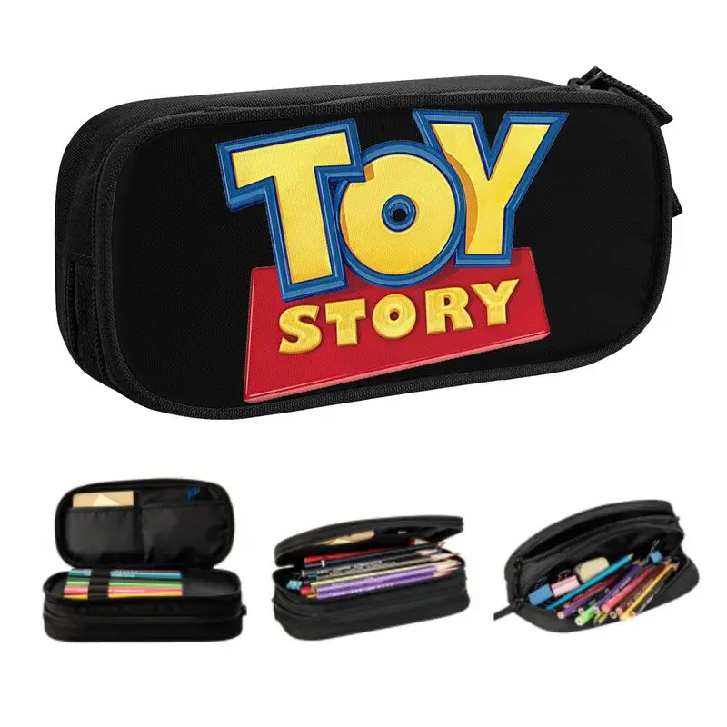 Custom Korean Toy Story Symbol Pencil Case for Girls Boys Large Storage Pen Box Bag School Accessories