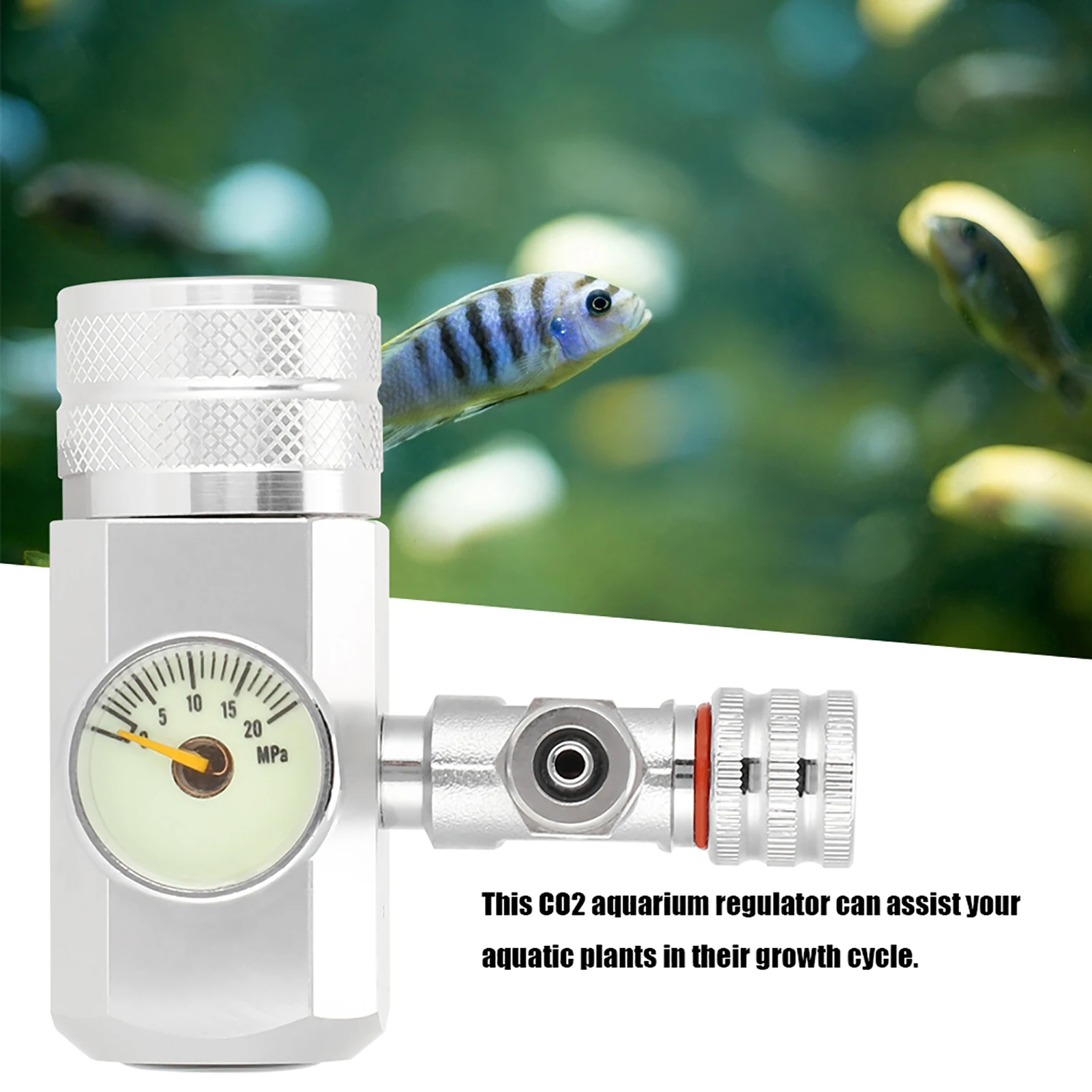 Aquarium DIY CO2 regulator Solenoid Bubble Counter CO2 control system reaction waterproof fish tank CO2 Pressure reducing valve