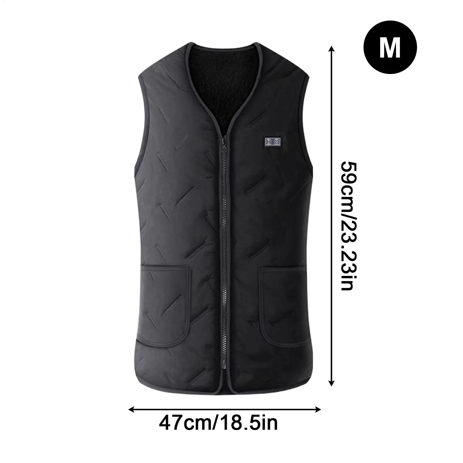 سترة ساخنة للرجال 3 إعدادات لدرجة الحرارة ملابس خفيفة الوزن شحن USB 7 مناطق تسخين قابلة للغسل سترة تدفئة لكبار السن