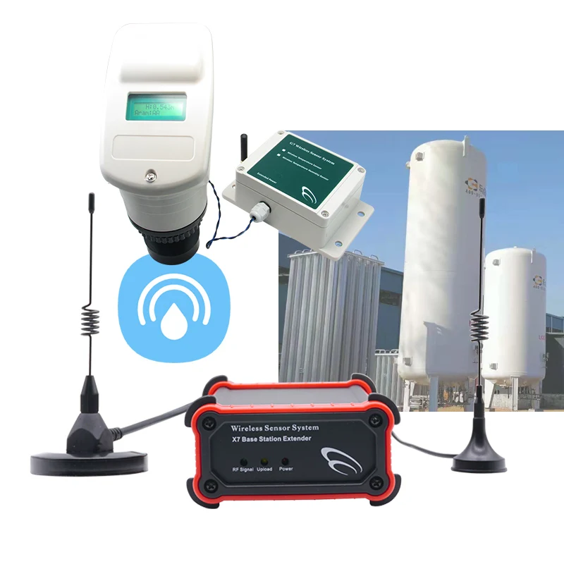 iot wireless Ultrasonic Fuel Level sensor Oil Sensorfor truck trailer excavator tank fleet  fuel monitoring system