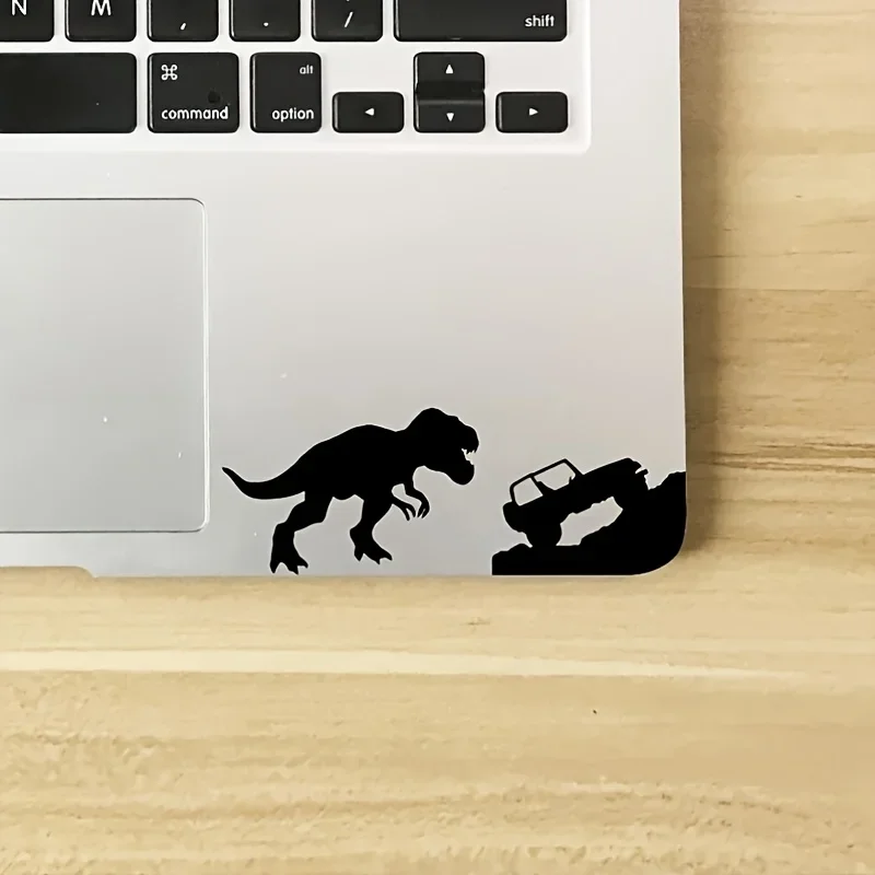 1 шт. уникальная наклейка для автомобиля с динозавром и внедорожником — водонепроницаемая съемная наклейка — добавьте приключенческое поле для ваших гаджетов и транспортных средств