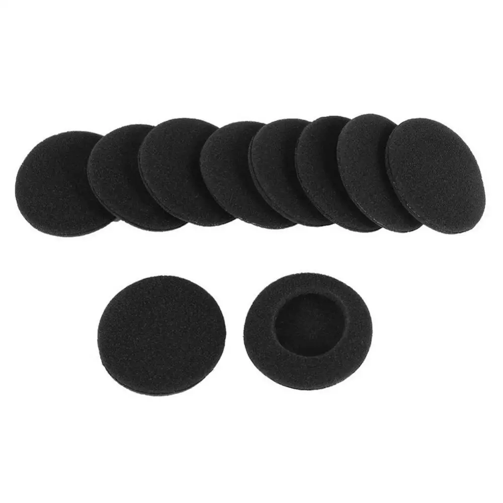 4PCS=2Pair Ear Pads Replacement Headphone Sponge Cushions Hood 35/40/45/ 50/55/60/65MM Black Anti-dust Cover Pad For Earphone