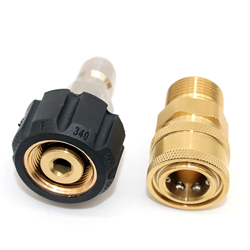 

Pressure Washer Adapter Set M22 To 1/4 Inch Quick Connect Kit, M22 15Mm To 1/4 Inch Quick Connect Kit