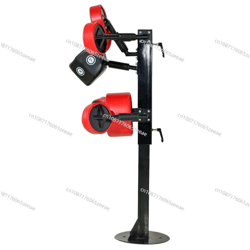 GBQ611 Vertical Standing Boxing Target Multi-Point Punching Bag Fitness Decompression Steel Pipe + Sponge Kick Boxing Equipment