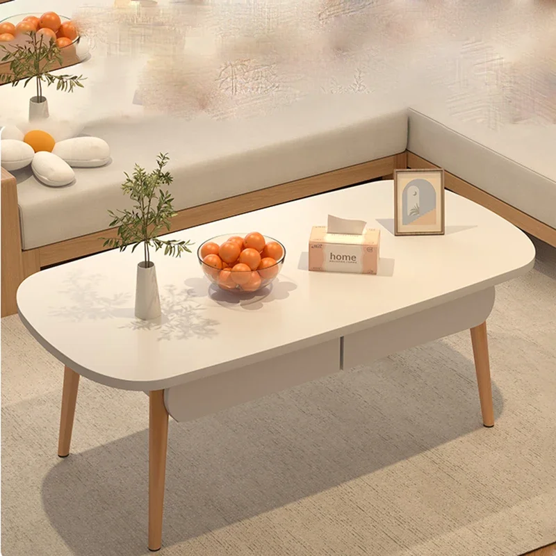 

Wood Side Unique Coffee Table Living Room Couch Makeup Dining Table Storage Mesas De Centro Para Sala Home Furniture Bedside