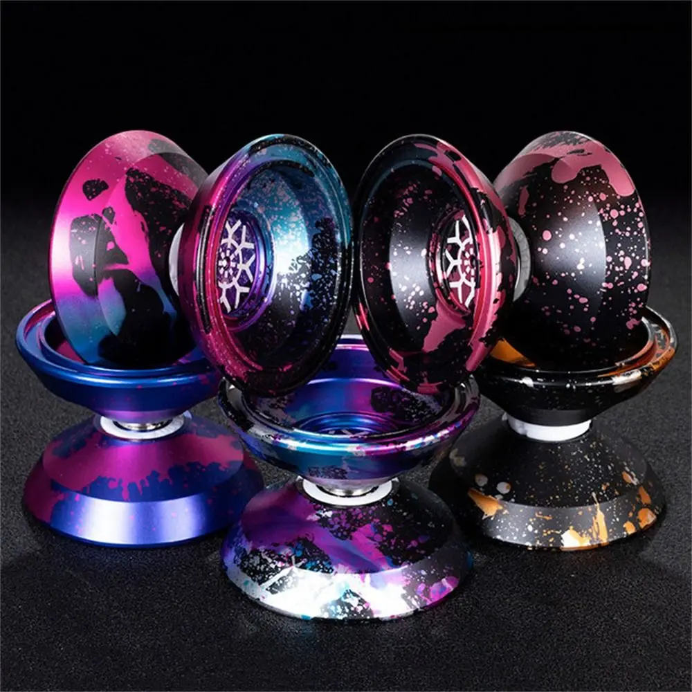 Fashion 10 Ball Bearing Metal Yoyo High Speed Unresponsive Yo Yo Toys Spinning String Alloy Aluminum Yoyo Ball Kids Gift