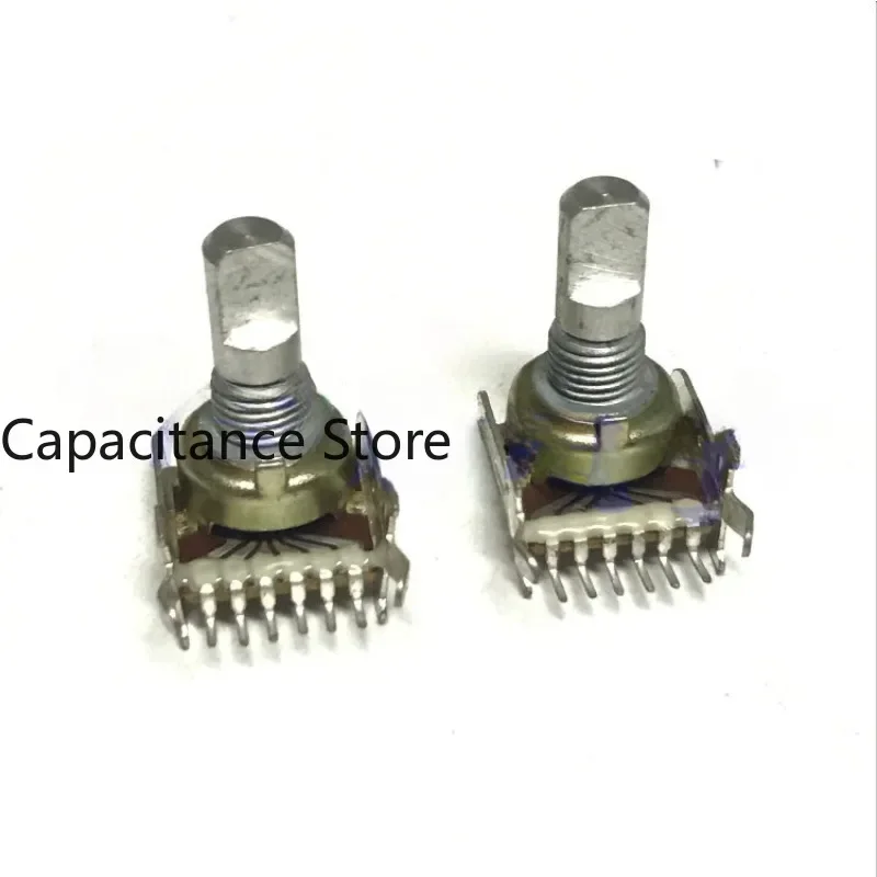 

5PCS 121 type horizontal rotary potentiometer dual B20K power amplifier sound mixing console speaker with 6 pins