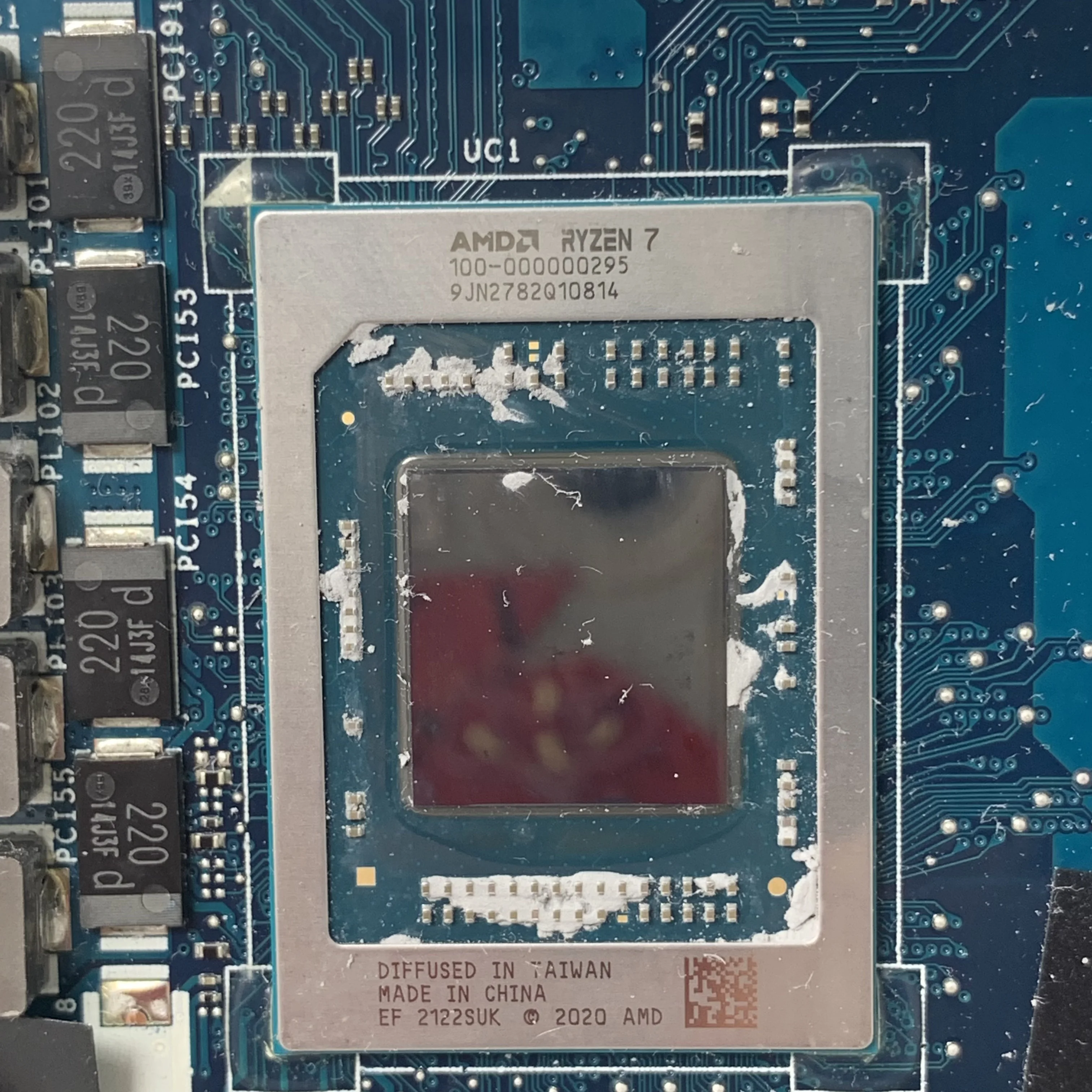 Gdl56 LA-K453P CN-09YV3R 09yv3r 9yv3r para dell g15 5515 placa-mãe do portátil com ryzen 7 5800h cpu GN20-E3-A1 rtx3060 100% testado ok