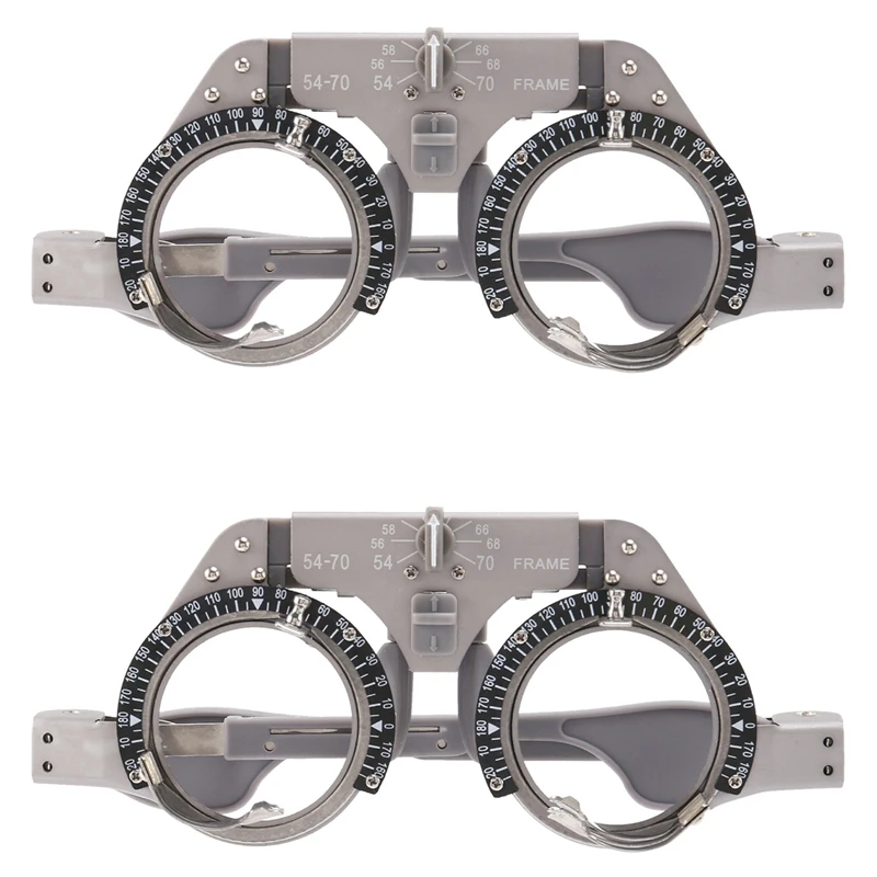 2X Adjustable Trial Frame Optical Trial Lens Frame Pd 54-70Mm Titanium Optic Trial Eye Optometry Lens Frame Test