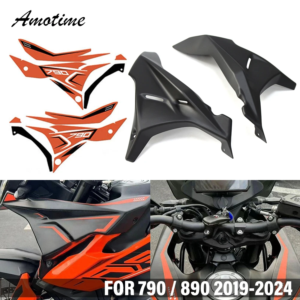 

For 790 890 ADV Adventure R / S 2022 2023 2024 Motorcycle Front Fairing Side Panels Wind Deflector Windscreen Plate Cover