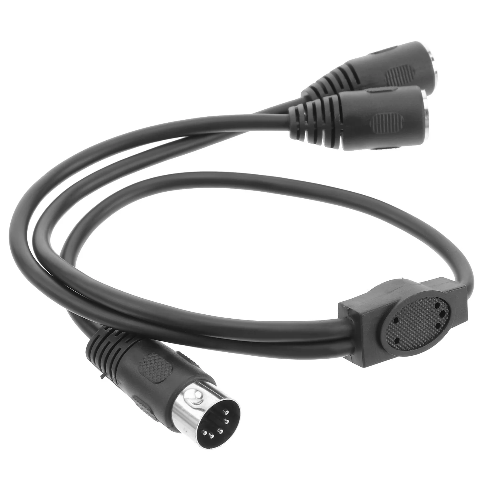 

Guitar One Divided into Two Audio Cable Thru Quarter Adapter Accessories Alloy DIN 5-Pin