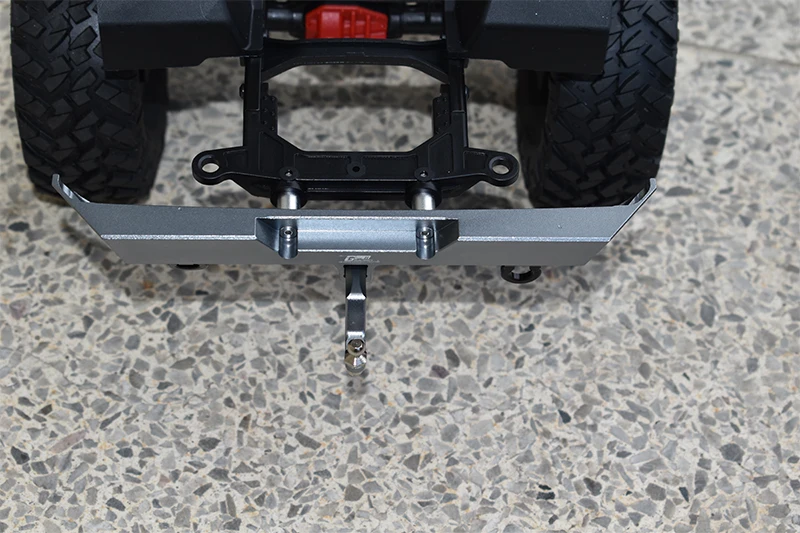 GPM Aluminium Rear Bumper +D-Rings+Tow Hook For AXIAL SCX10 III Jeep Wrangler