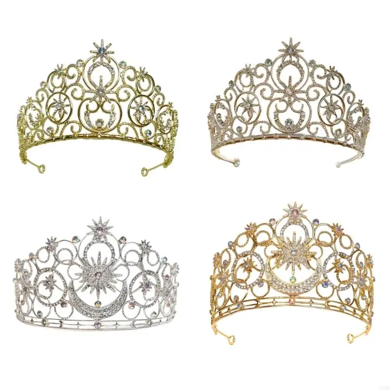 

Elegant Zinc Alloyed Bridal Headband For Weddings Intricate Carving Comfortable Lightweight Design 4 Type Available Y08E