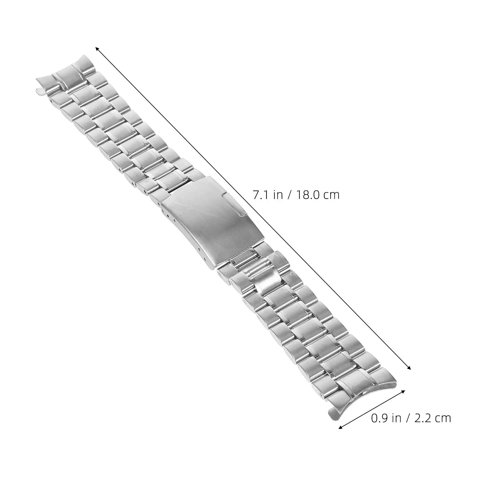 Мужские ремешки для часов 22 мм, винтажный ремешок из нержавеющей стали 22 мм, металлический конец смарт-браслетов