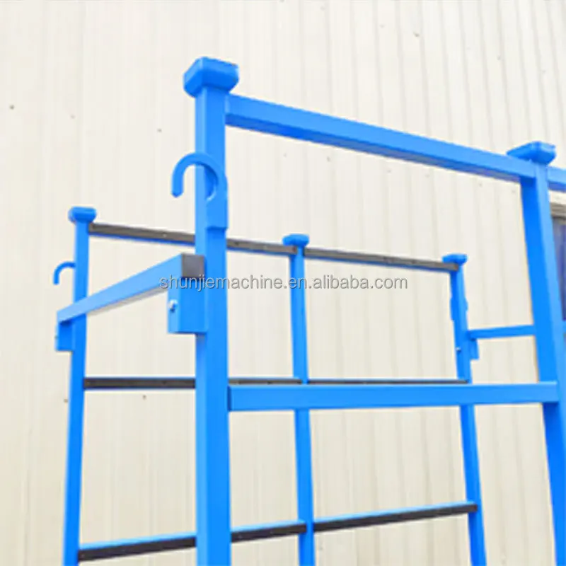 2134mm長さの積み重ね可能な頑丈な仕上げプレート収納ラック（8インチホイール付き）