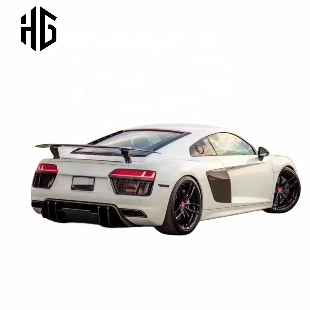 

For R8 Vors Style Car Rear Wing Spoilers for Audi R8 2016 Trunk Spoiler Auto Accessories