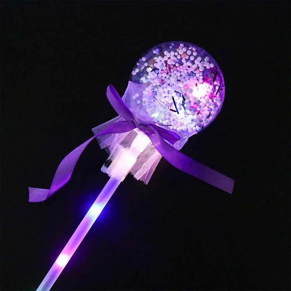 Kids Toy Star Love Heart Luminous Toys Fairy Flashing Wands Rave Toy Light-up Magic Ball Wand LED Magic Fairy Stick Glow Stick