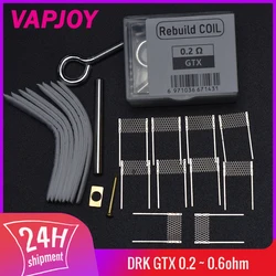 DIY Rebuild Kit v2 for GTX 0.2 0.3 0.4 0.6ohm Coil Head Gen Nano GTX Go Target PM80 Swag PX80 and Xiron devices