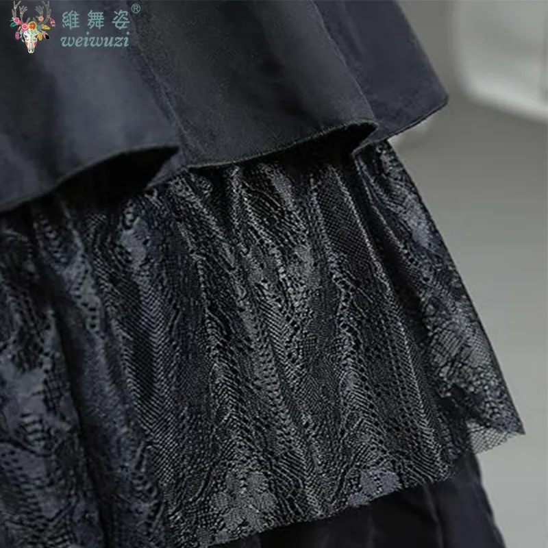 Elegante Vintage negro de manga larga renacentista guerra Civil gótico victoriano vestidos de baile Medieval Halloween gótico vestido victoriano