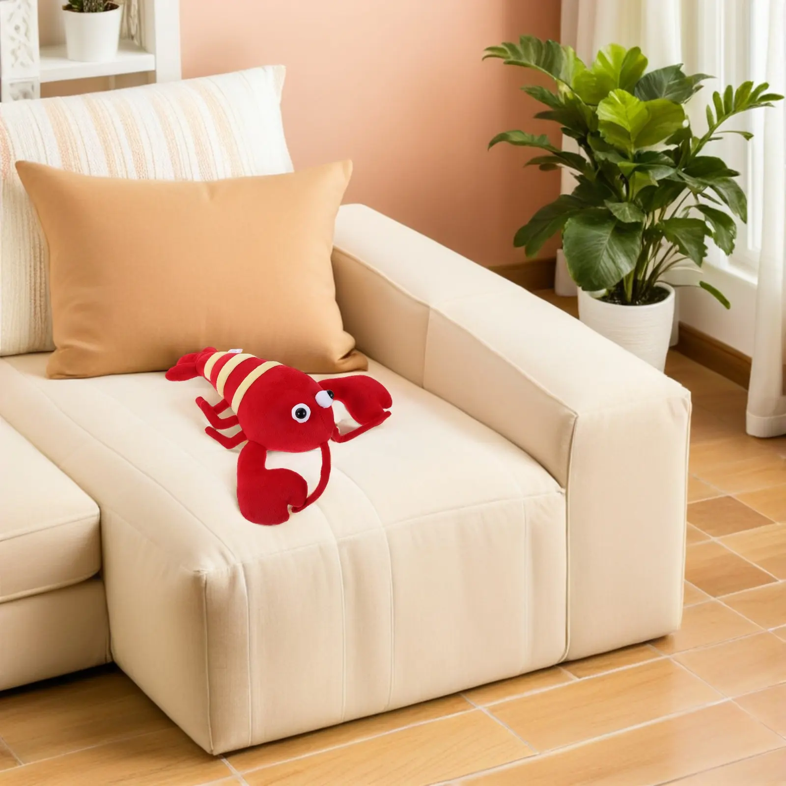 

Реалистичная мягкая игрушка-лобстер красного цвета, для декора детской комнаты в морском стиле, подарок на день рождения, праздник, для мальчиков