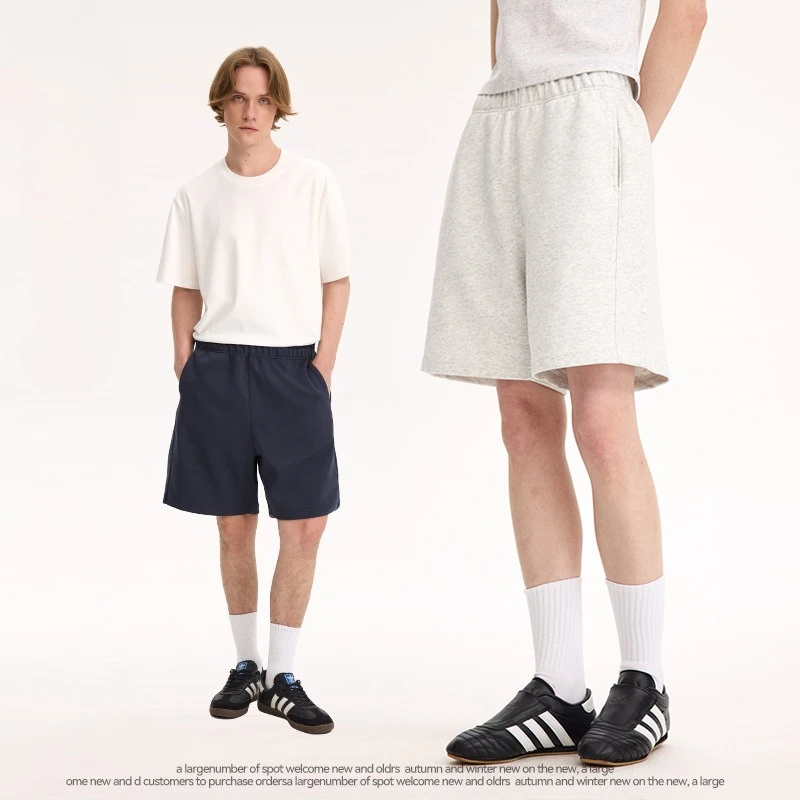 

380 г силуэт удобные мужские шорты свободные повседневные спортивные штаны брюки с пятью точками мужские шорты