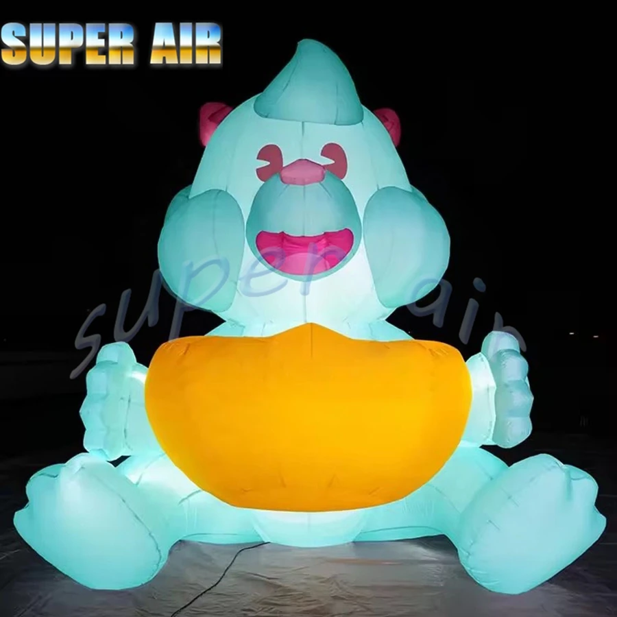 Venta directa de fábrica, bonito modelo de dibujos animados, modelo de mascota inflable, dragón de dibujos animados inflable para fiesta