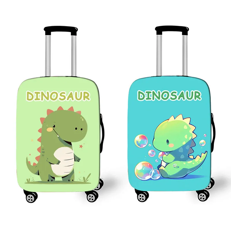 Cartoon Dinosaur Luggage Covers for Travel Cute Rex Triceratops Suitcase Cover Trolley Suitcase Covers Elastic Protective Case