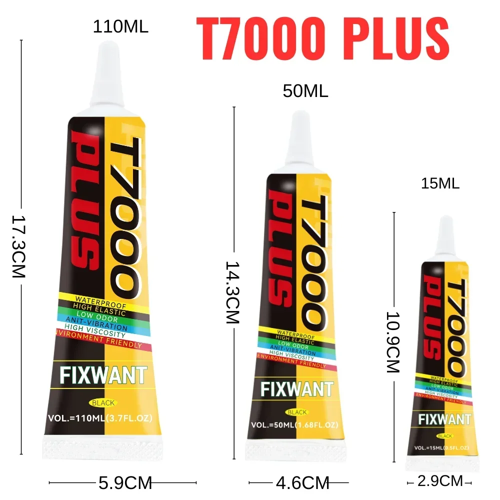 Black Glue Universal Glass Plastic DIY Loud Speaker Glue Cellphone Repair Adhesive With Precision Applicator 15/50/110ML