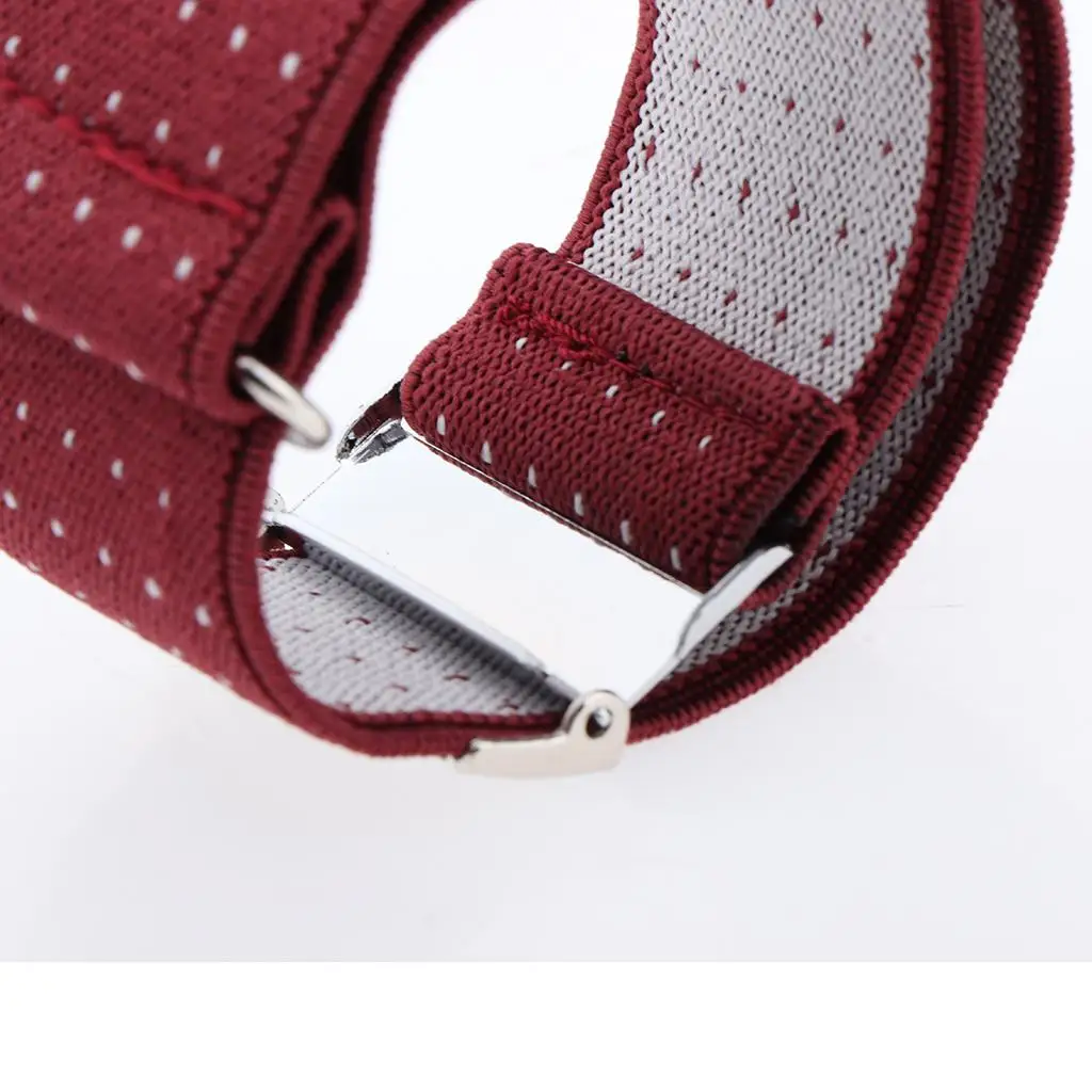 Classic Men’s Sleeve Holder Jacquard Cuff Polka Dot Elastic Armband Garter with Adjustable Metal Buckle for Casual Shirts