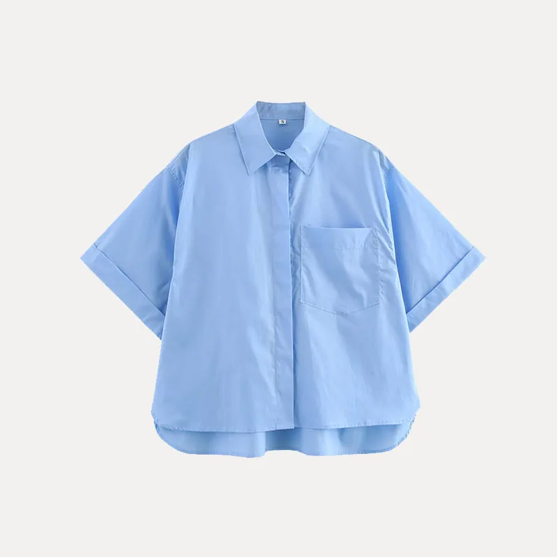 Printemps 2025 femmes ort Sve irt coton Pekoe soie ket Design polyvalent Sle Polyester Fiber 00% haut décontracté