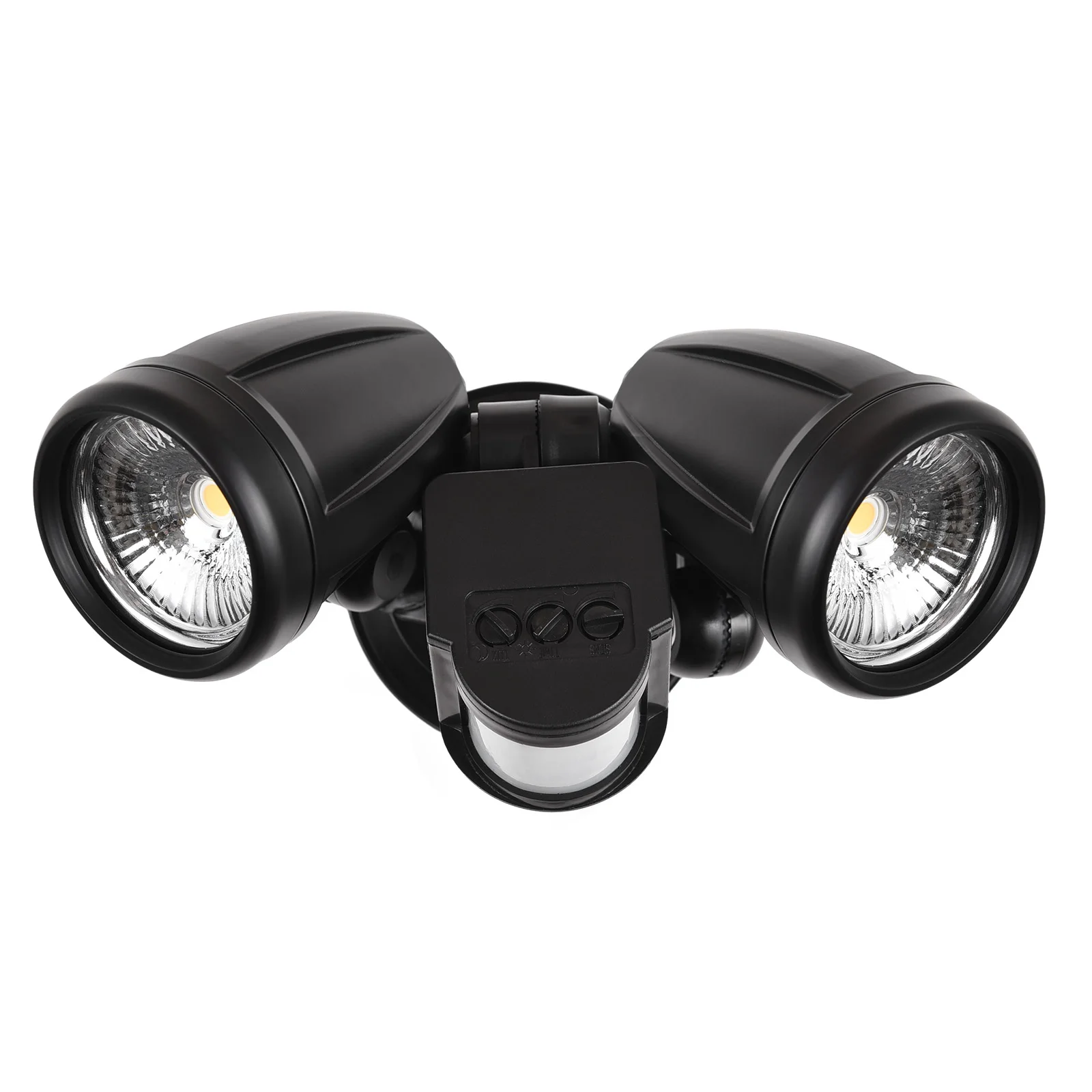 

Motion Sensor Outdoor Lights 2-Head Wall Light with Infrared Induction LED Light Outdoor Sports Sensor Courtyard Light for Garde