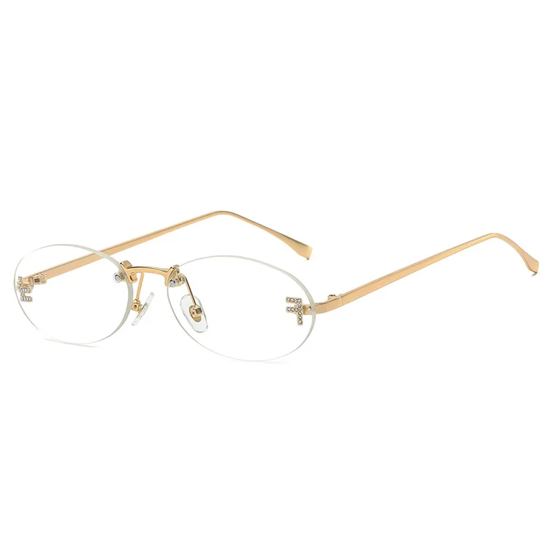 Zirosat 8115 randlose Sonnenbrille Männer Frauen Legierung optische verschreibung pflicht ige Brillen fassungen Brillen