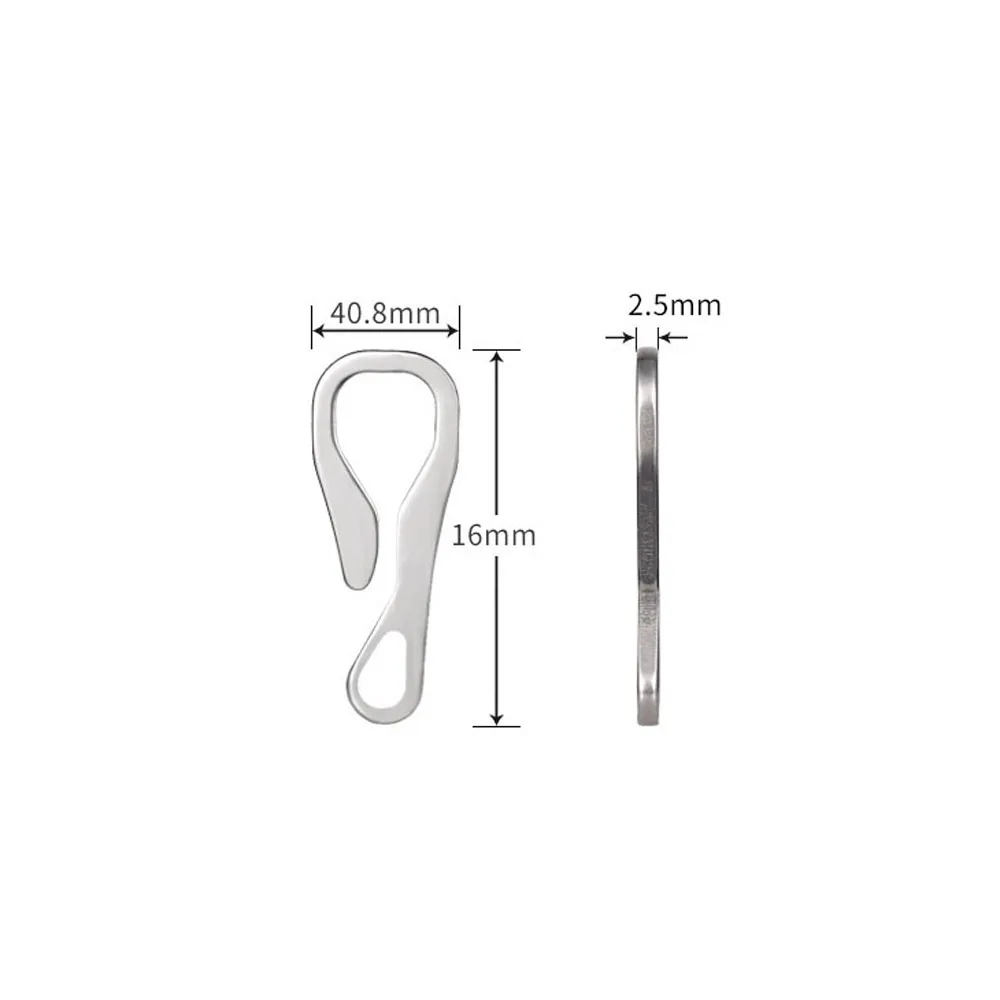 Herramienta múltiple de acero inoxidable segura, herramienta de supervivencia, llavero de bloqueo de montañismo, mosquetón, gancho, mosquetones, Clip