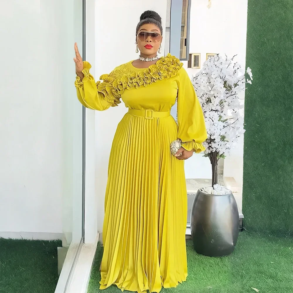 

Plus Size African Wedding Party Dresses for Women 2025 Dashiki Ankara Evening Gown Elegant Christmas Outfit Robe Africa Clothes