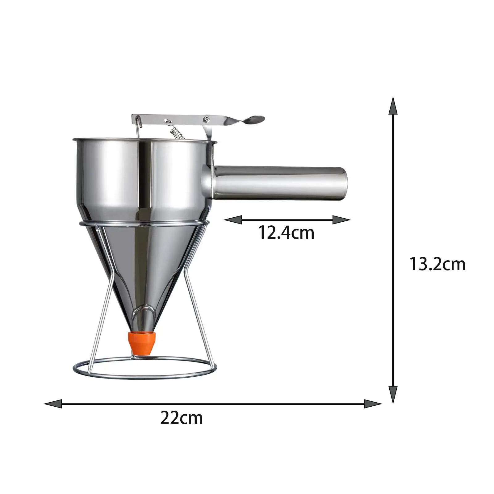 

Batter Dispenser Batter Funnel Kitchen Utensils Easy to Clean Confectionery Funnel Baking Device for Chocolate Octopus Balls