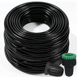 SPRYCLE 5-25M 8/11mm Garden Watering PVC Hose 3/8'' Tubing Drip Irrigation Pipe 1/2&3/4'' Quick Connector End Plug for Plant Pot