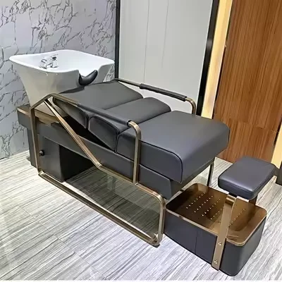 

Fashion Wholesale Free Sample Hair Salon Beauty Salon Barber Shop Furniture Hair Washing Shampoo Bed Shampoo Chair